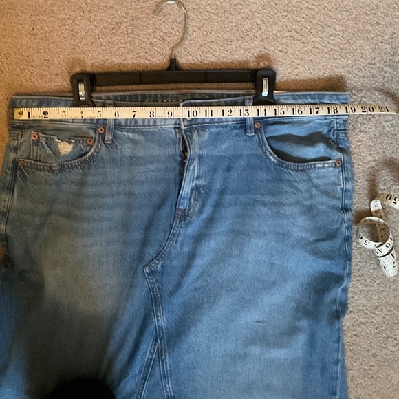 American Eagle long A line Denim skirt - Picture 4 of 10